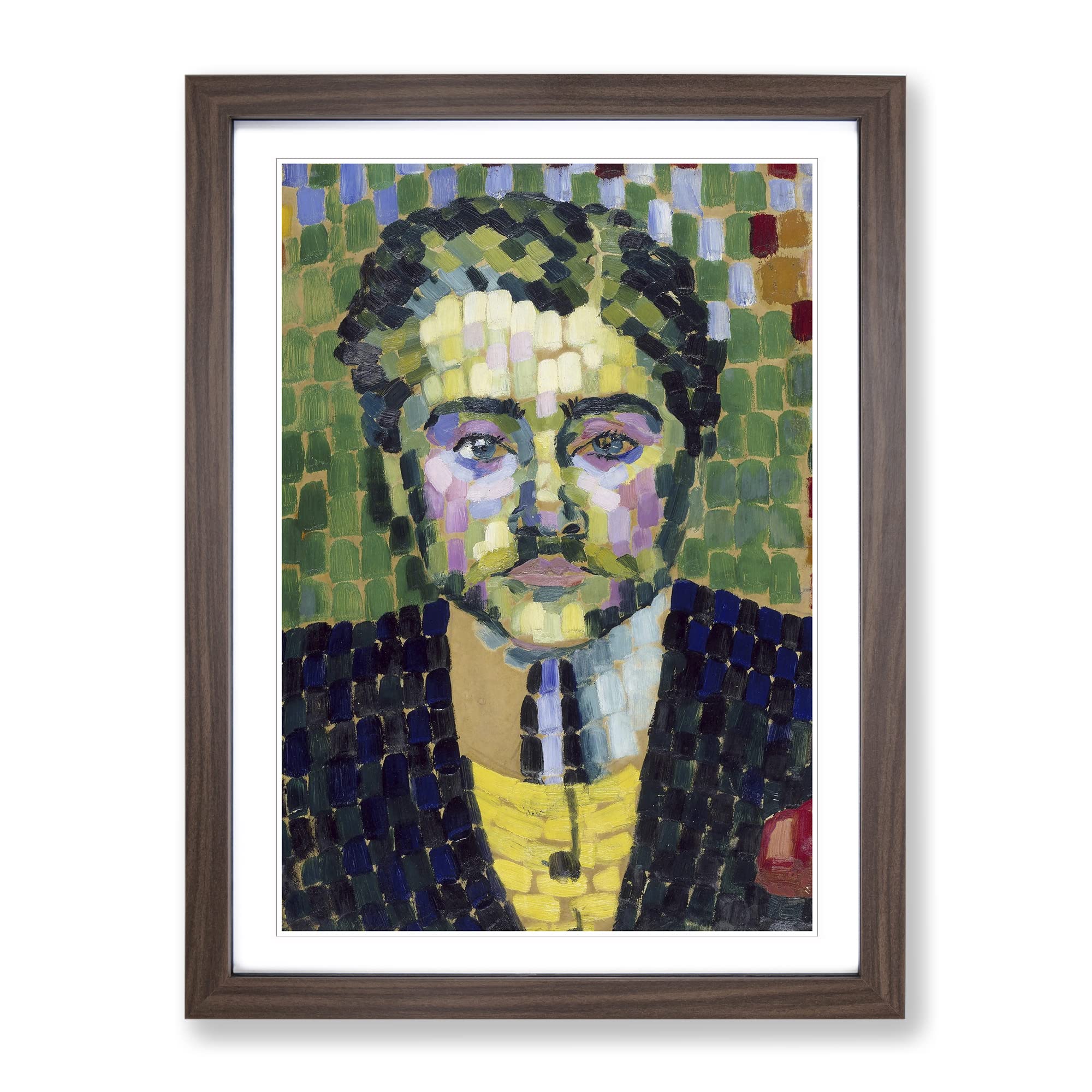 Portrait Of Jean Metzinger By Robert Delaunay Classic Painting Framed Wall Art Print