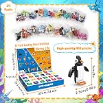 MOONTOY 24 Les favoris de la fête pour les enfants, 3-in-1 Mini Ensembles de blocs de construction d'animaux pour Pâques, Anniversaire, Goodie Bag Stuffers, Prix de classe pour les garçons Filles 3-12 ans