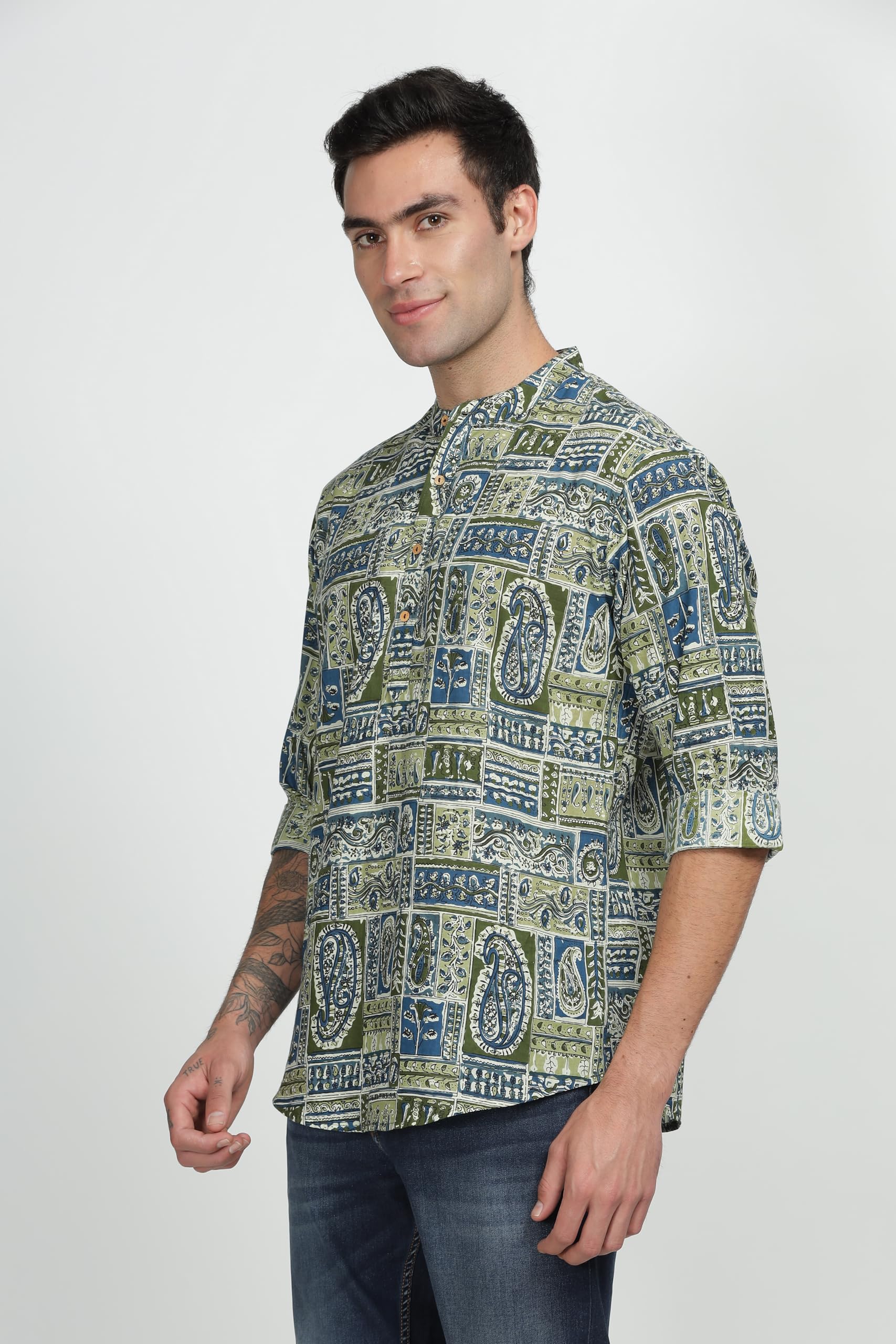 Be Active Men's Cotton Solid Regular Shirt (Scpr-2_Multicolour