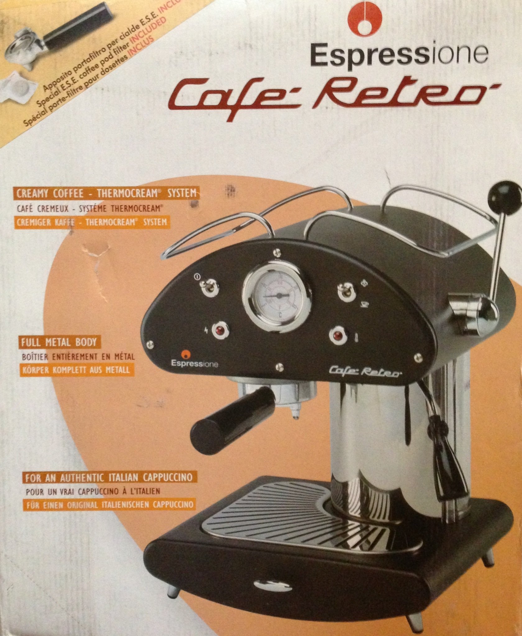 Amazon.com: Cafe Retro cafetera de espresso : Hogar y Cocina