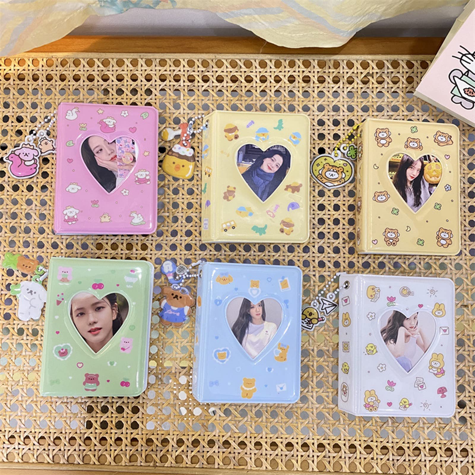 5 PZ PORTA carte orso in PVC porta carte per orsi ragazza porta carte fotografiche EUR 29,31