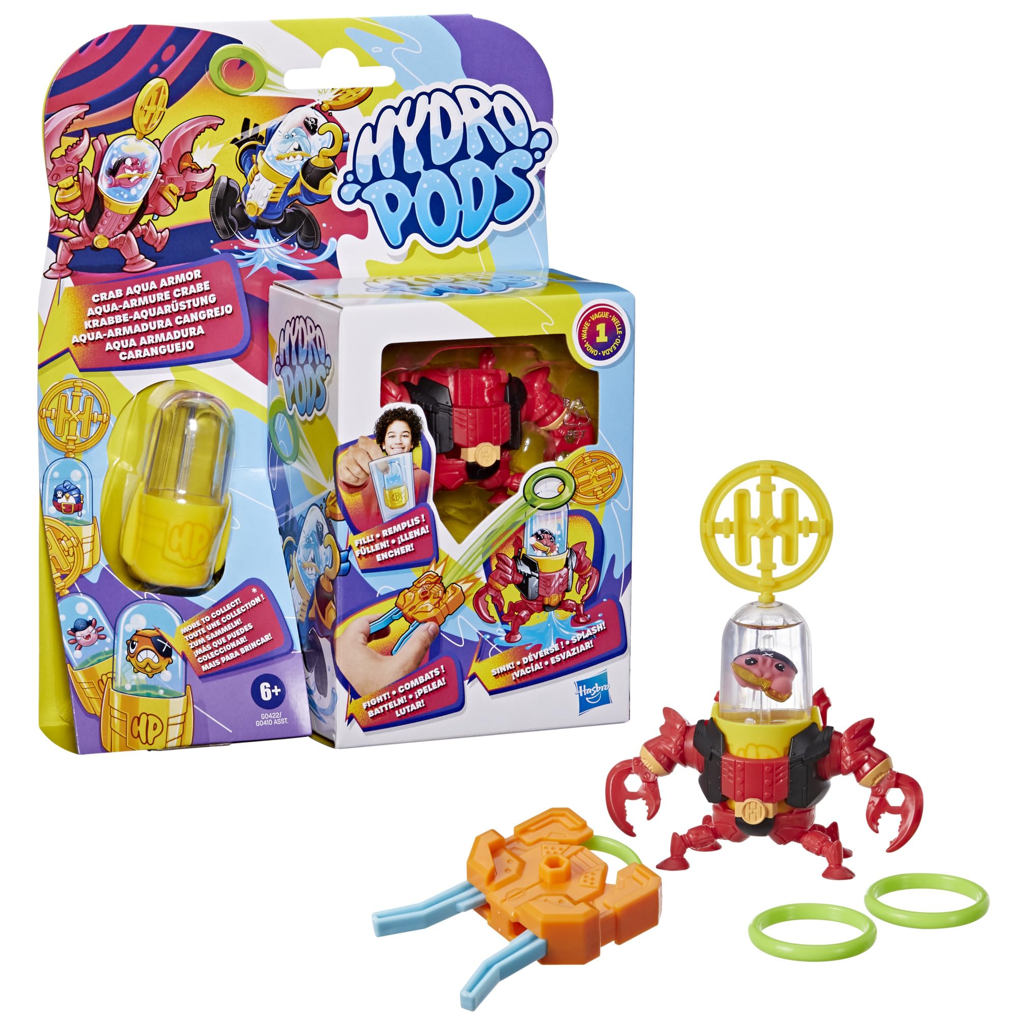 Hydro Pods Crab Aqua Armor, Mech Suit Battle Toy