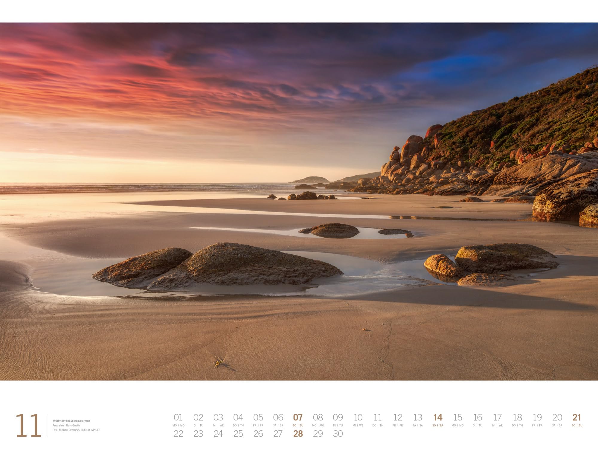 Meer Gallery Kalender 2027 | Außergewöhnlicher Meeres-Kalender im großen Querformat (66x50 cm) | Küste und Strand im Großformat