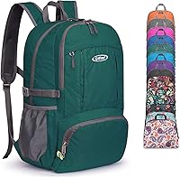 Vista 18 de G4Free Mochila de senderismo plegable ligera 40L, mochila de viaje impermeable
