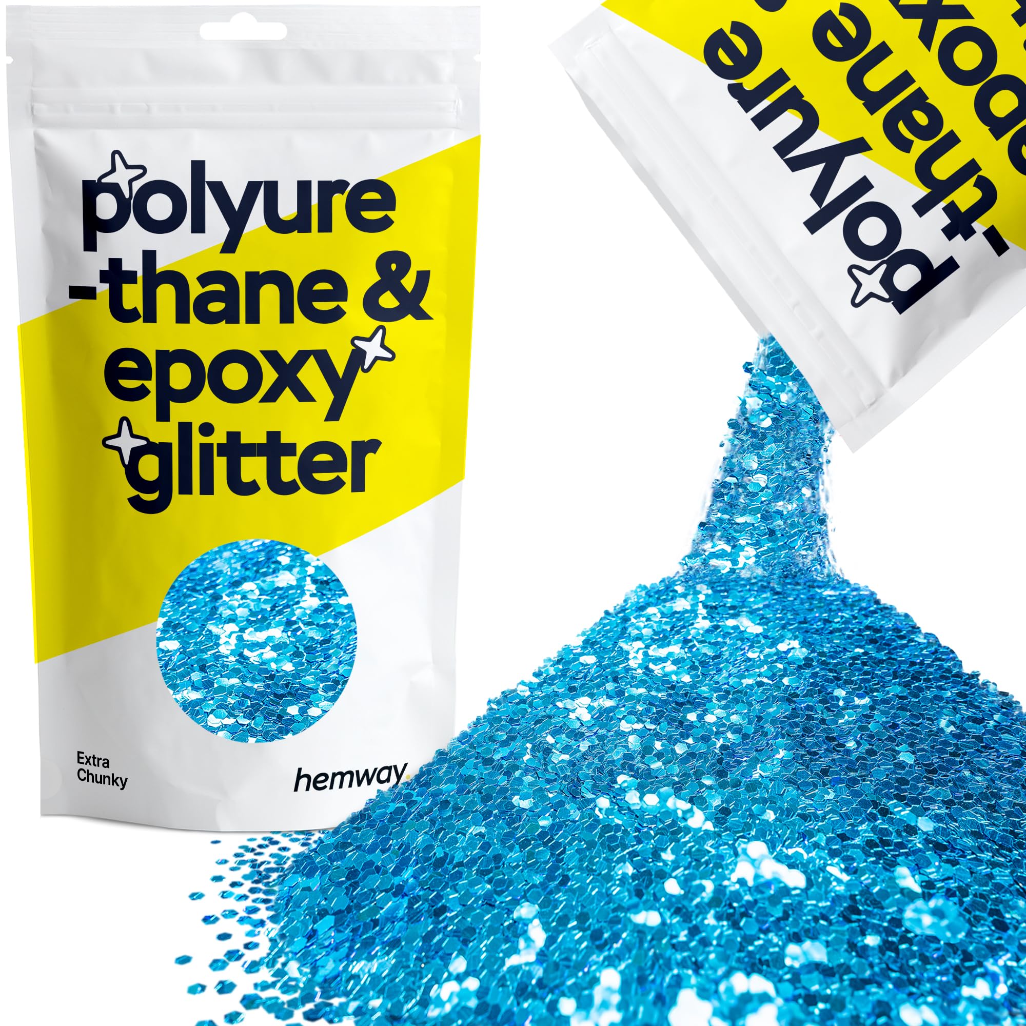 Hemway Resin Glitter Bronze Brown 100g Super Chunky | Polyurethane & Epoxy Glitter for Resin Crafts, Tumblers, Coasters, Floor & Table Art — view 121