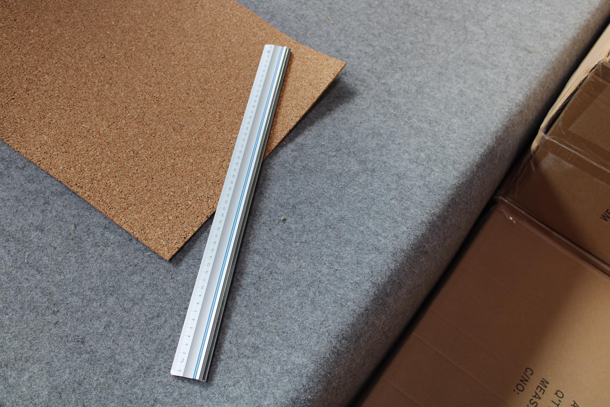 Wedo Linijka do cięcia aluminium 50 cm - srebrna
