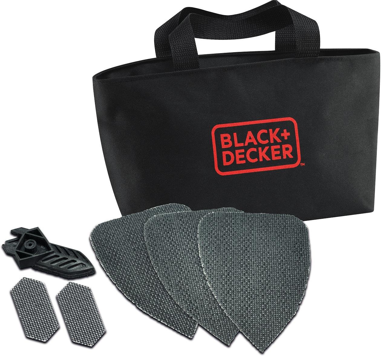 BLACK+DECKER Mouse Szlifierka Trójkątna z Mikrofiltrem, 120 W, KA2000-QS
