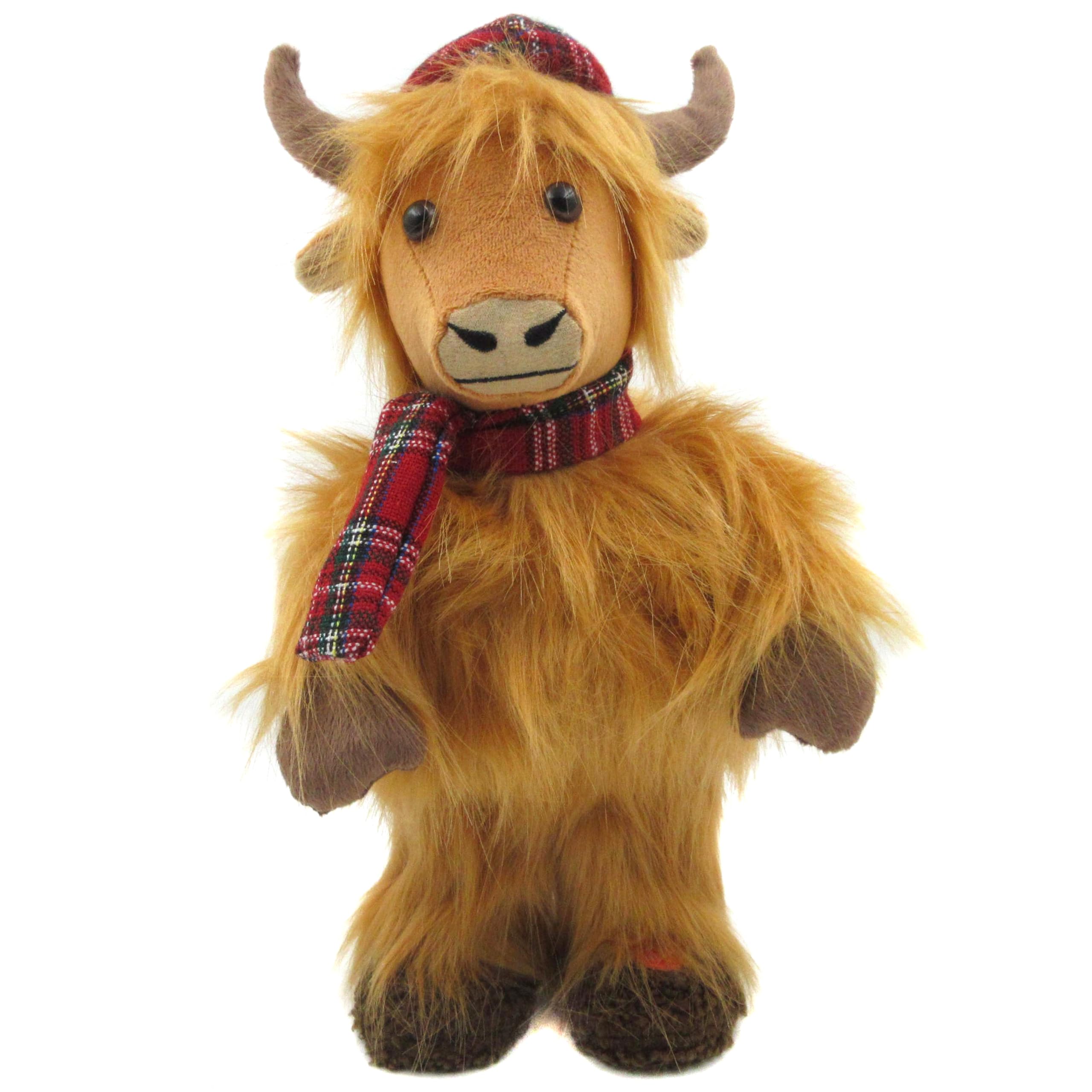 Dancing Highland Cow Decor Ornament Soft Stuffed Toy Christmas Holiday Gift Idea