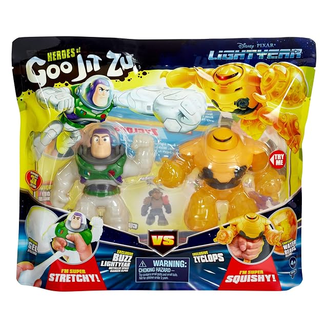 Foto 5 de 7 de Heroes of Goo JIT Zu Lightyear Versus Pack - Buzz Age 4+ vs Zyclops, Esponjoso, elástico, héroe pegajoso