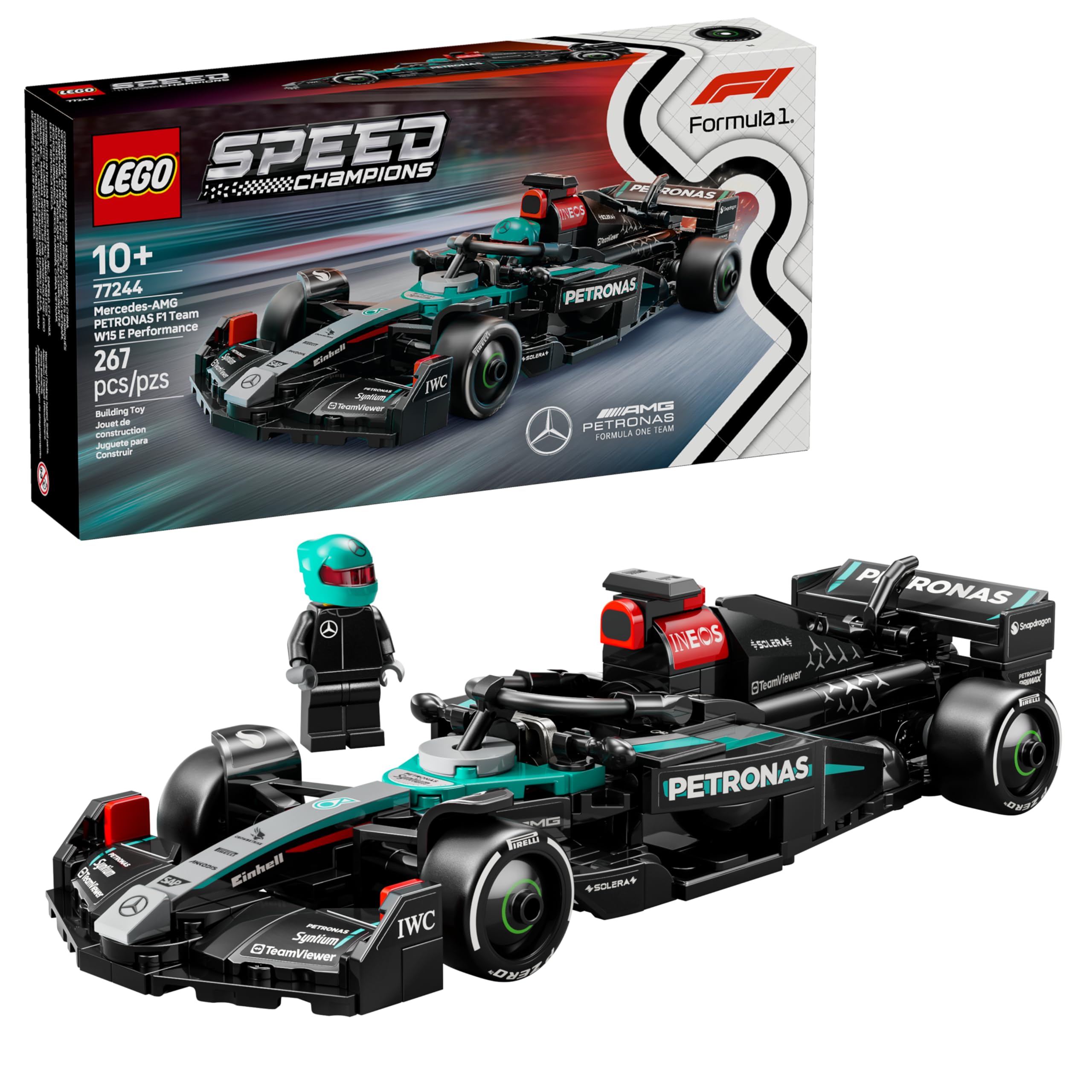 LEGO Speed Champions Carro de Corrida Mercedes-AMG F1® W15 77244
