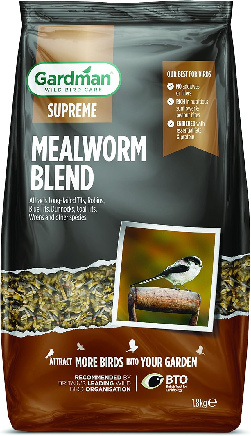 Gardman A09002 Mealworm Bird Seed, Multicolour, 1.8 kg Amazon.co.uk
