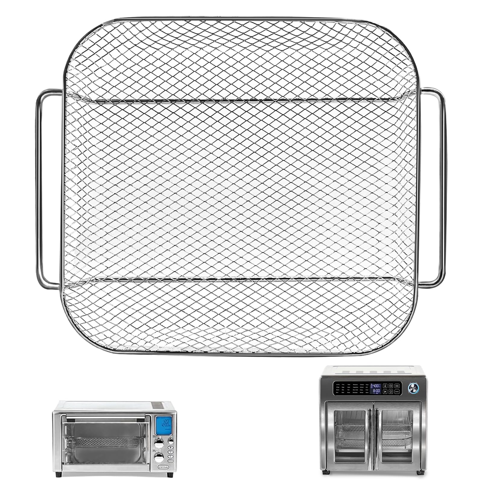 GWY Air Fryer Basket for Emeril Lagasse Everyday 360 26 QT Extra Large Air Fryer, 12.5''×10.2'' Steel Air Fryer Accessories Replacement Parts Wire Rack