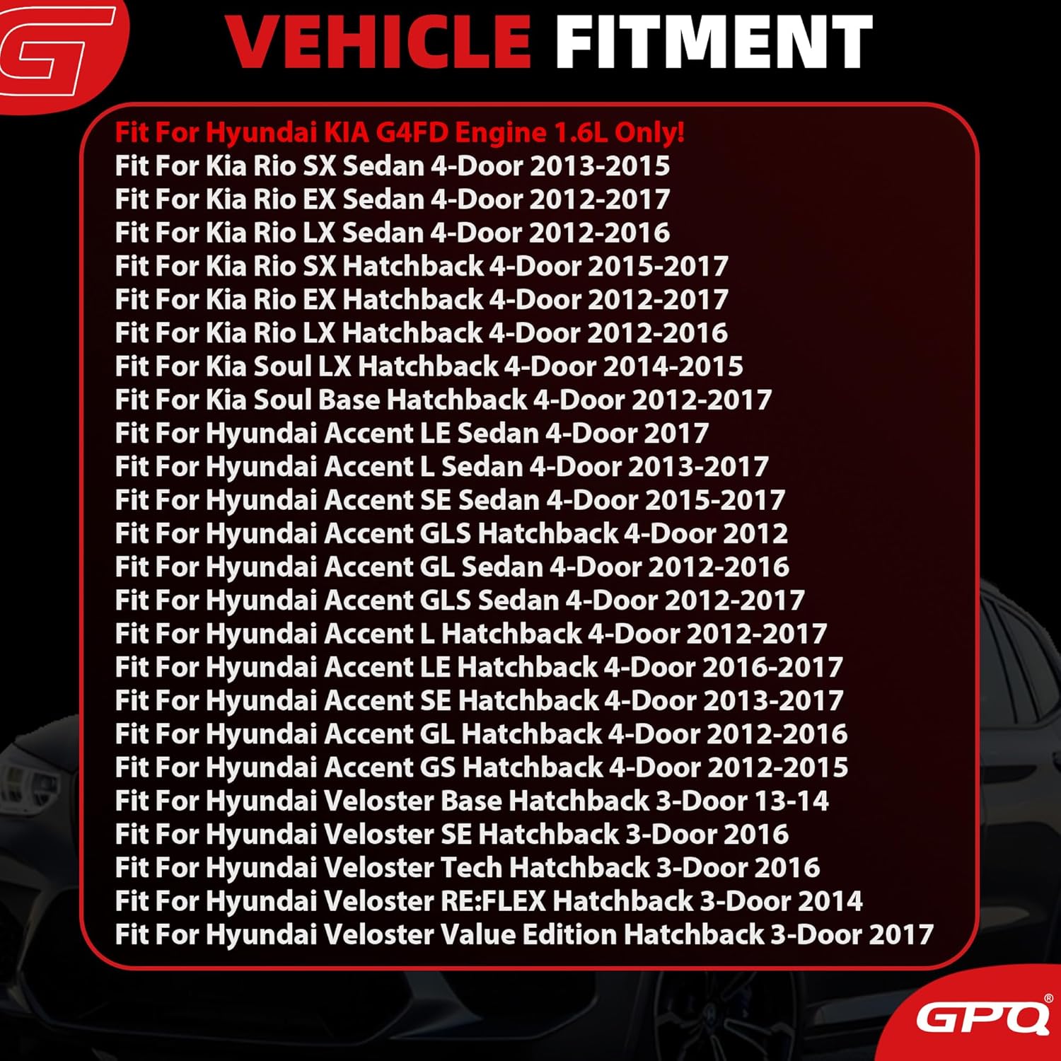 G4FD 1.6 Engine Overhaul Rebuild Kit With Crankshaft Main Rod Bearing Piston Set Timing Chain Kit Head Gasket Set Fit For Hyundai Accent Tucson Veloster Kia Rio Soul Sportage Carens Forte 2012-2019