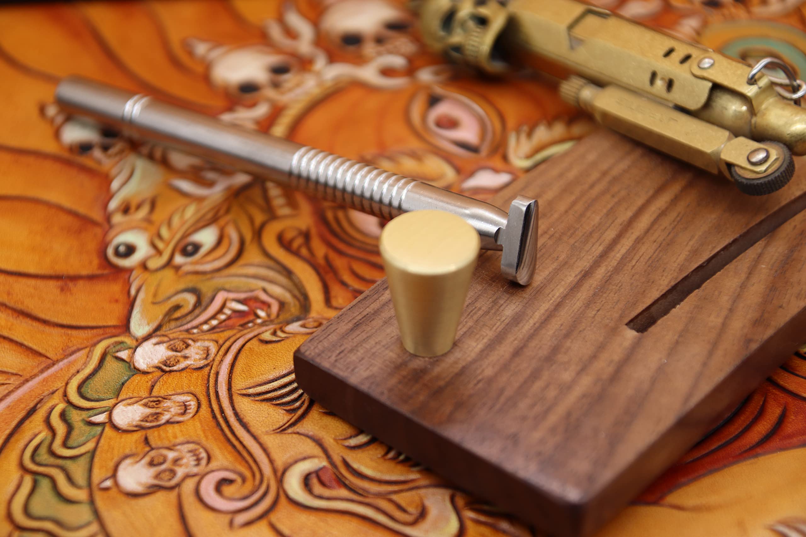 Leather Stamping Tools Beveler Stamps LeatherCrafts Carving Punches Tools 304 Stainless Steel Full Set 3pcs