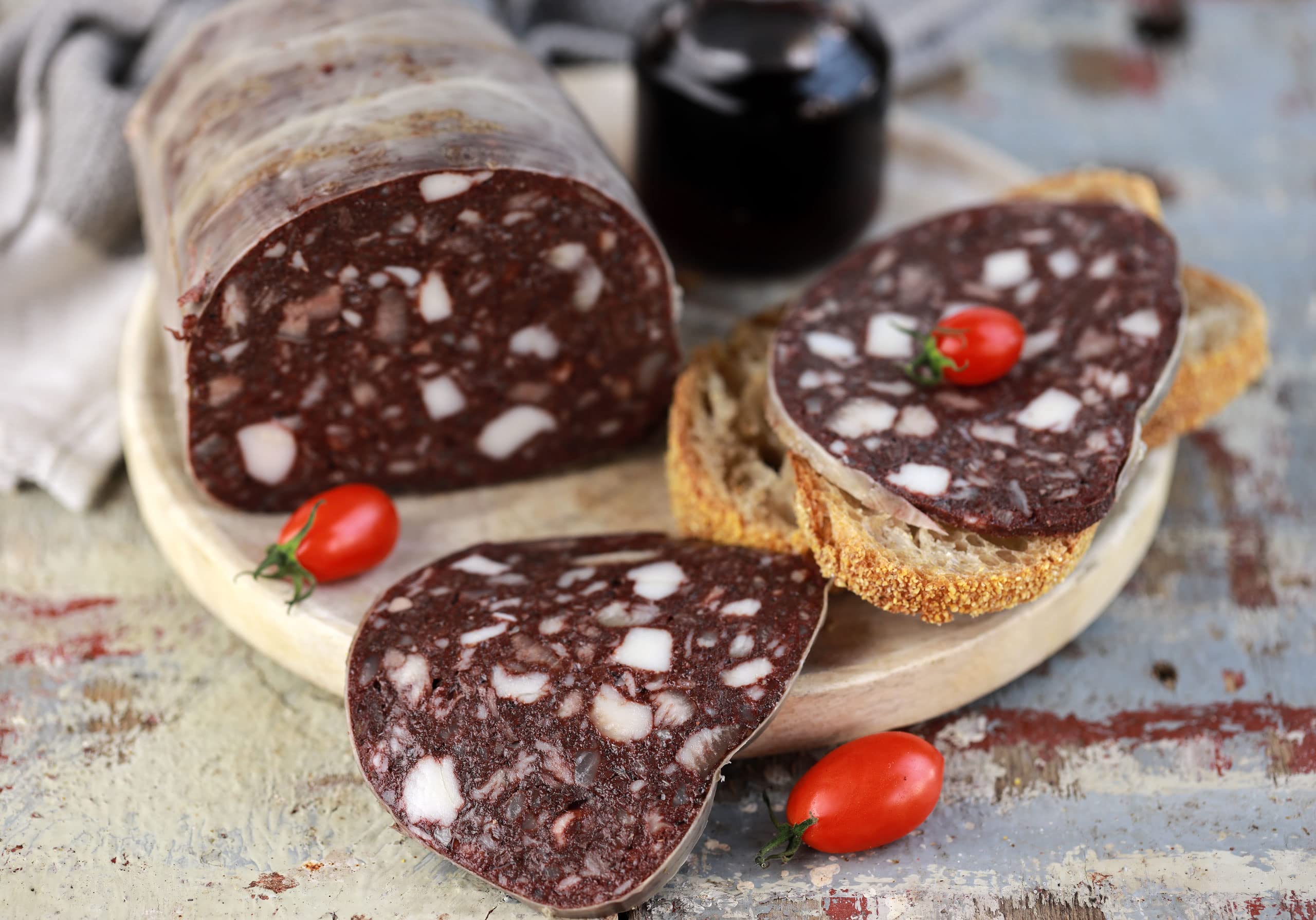 Biroldo (mallegato, sanguinaccio, buristo) | trancio sottovuoto da 1 kg | Salume artigianale Toscano | Salumificio Artigianale Gombitelli - Toscana