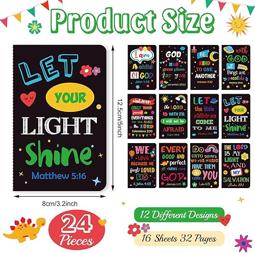 Miniatura 9 de Faccito Cuaderno con versículo bíblico, mini bloc de notas cristiano, inspirador, pequeño, religioso, motivacional, pequeño, regalo cristiano para