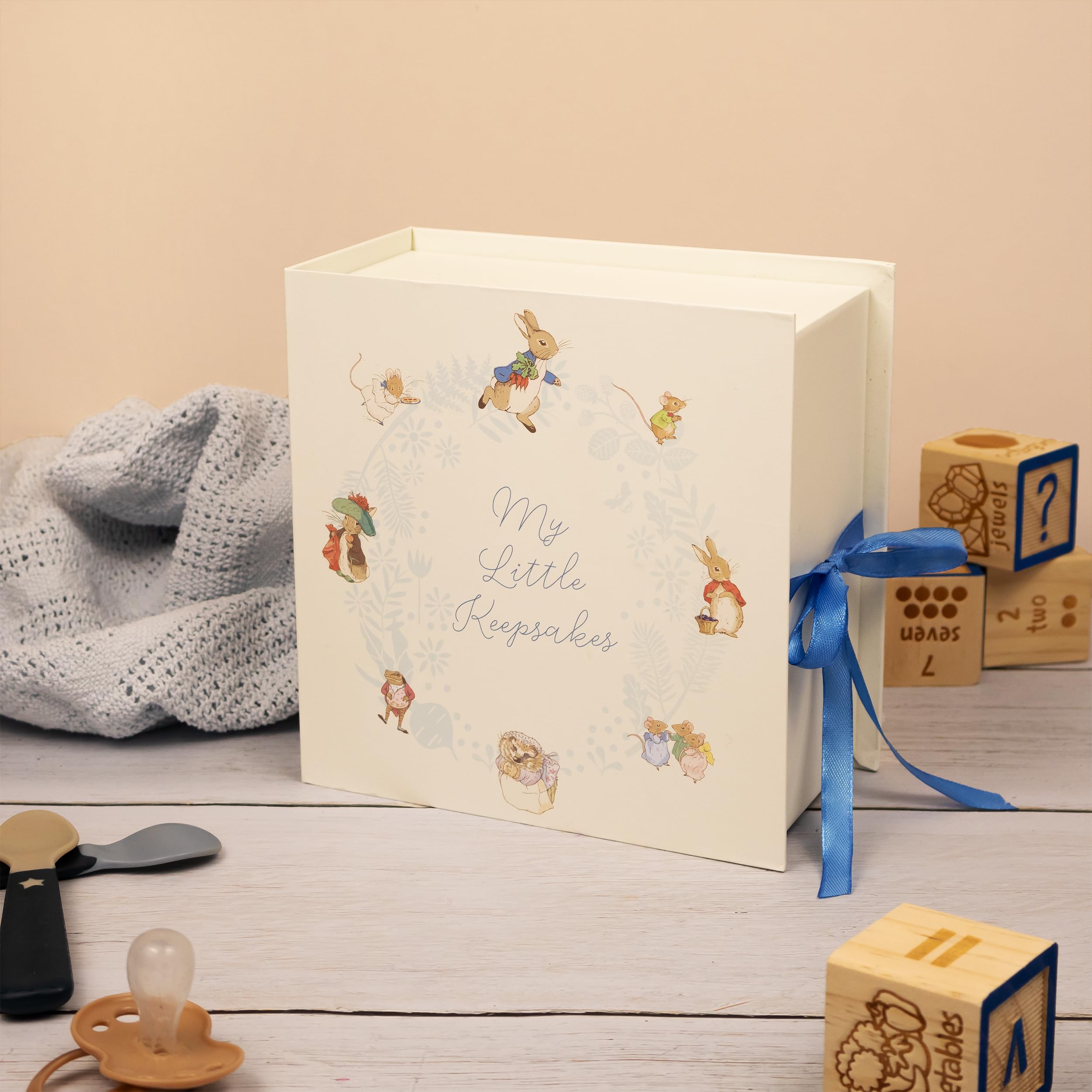 My Little Keepsake Beatrix Potter Keepsake Box, Cream & Blue - Image 3