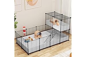 YITAHOME Guinea Pig Loft Cage, Small Animal Cage Indoor Playpen for Turtle,...