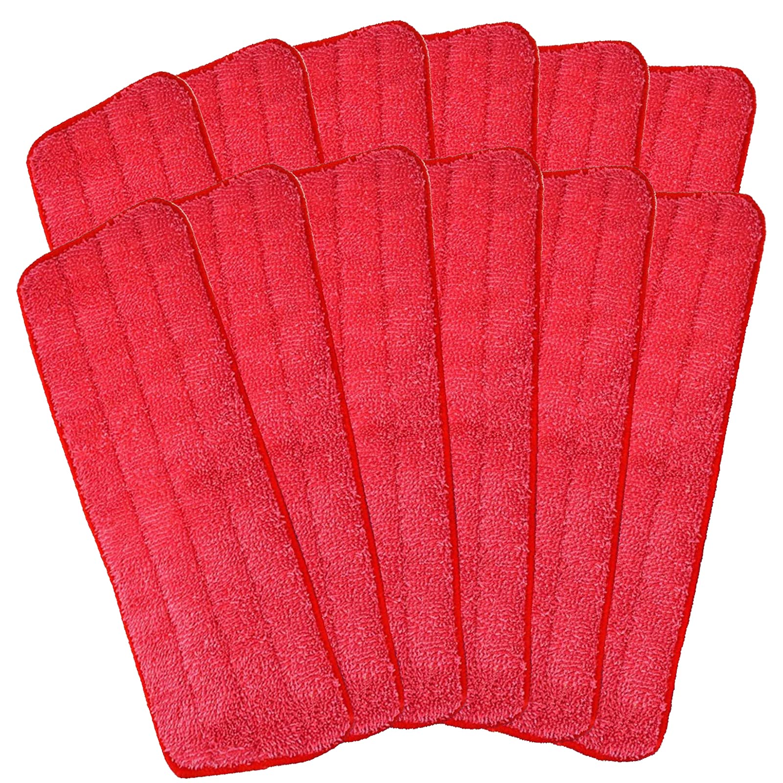 Microfiber Mop Pads, 18x 6 Inch Reusable and Washable Spray Mop Pads, Wet and Dry Household Mop Pad Replacement