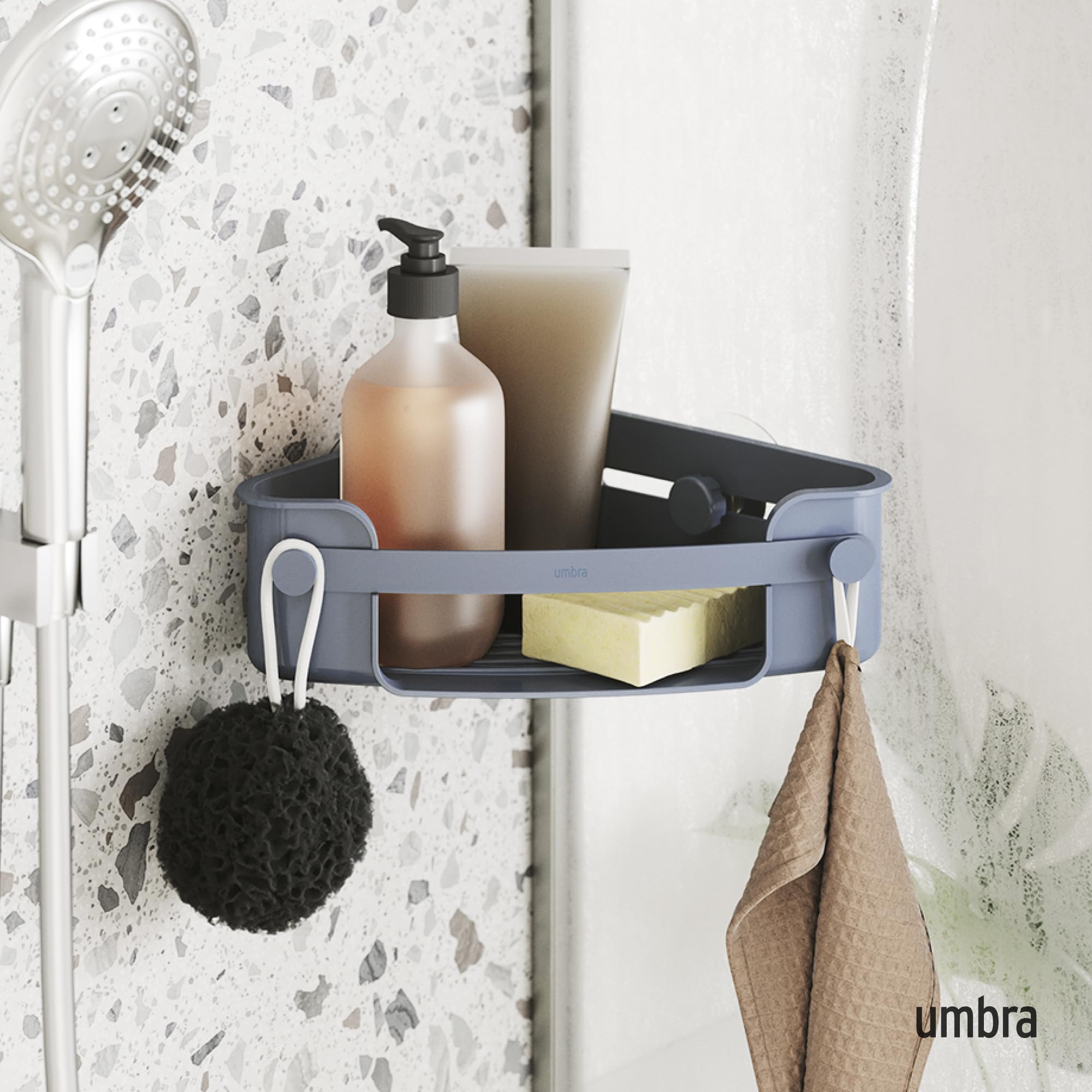 Image secondaire de Panier d'Angle Adhésif Flex Umbra pour Douche