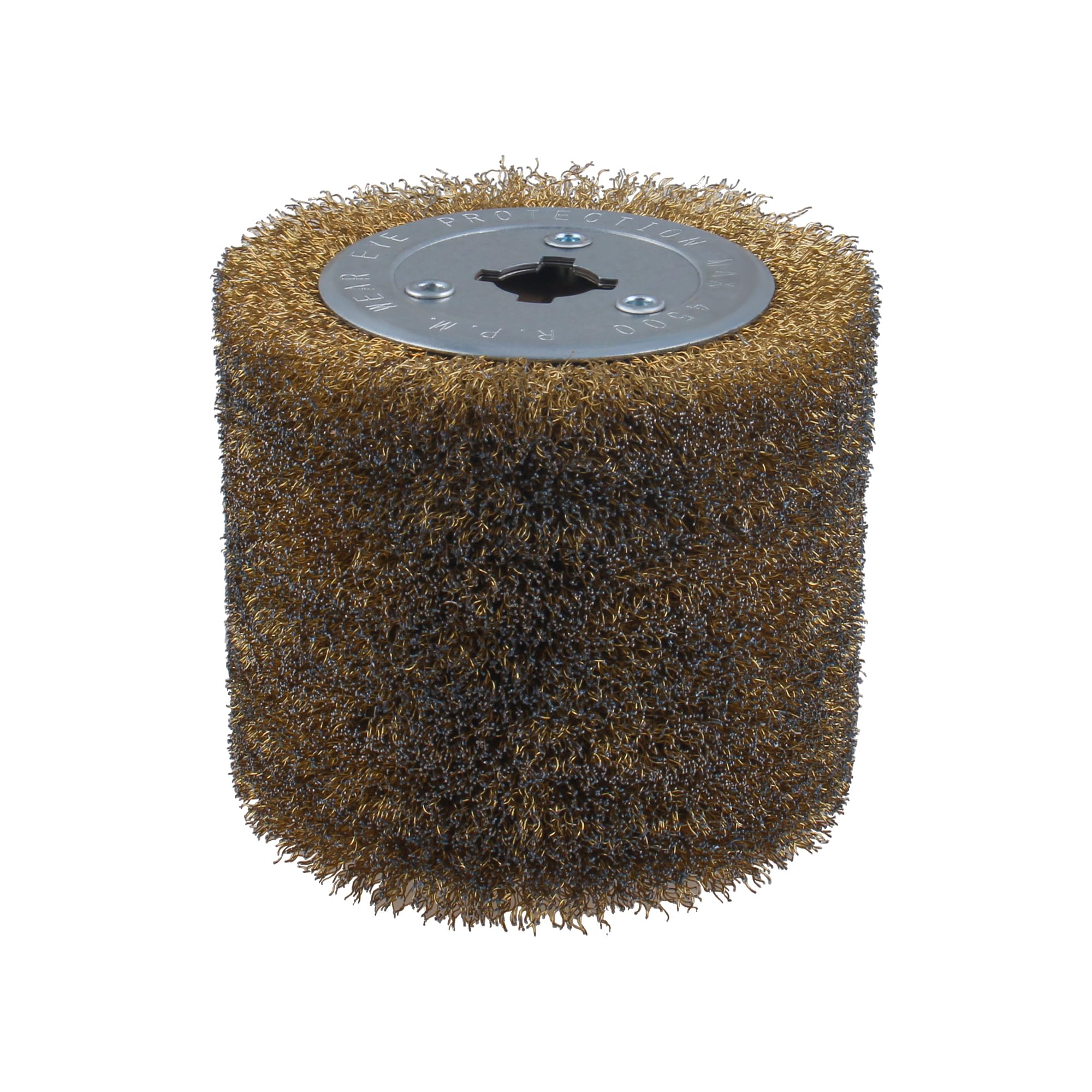 Satinierwalze Schleifbürste für Satiniermaschine | Schleifbreite 100 mm - Ø 120 mm | Walze für Holz, Stein und Metall | geeignet zum Metallbearbeitung, Polieren & Entrosten | M19
