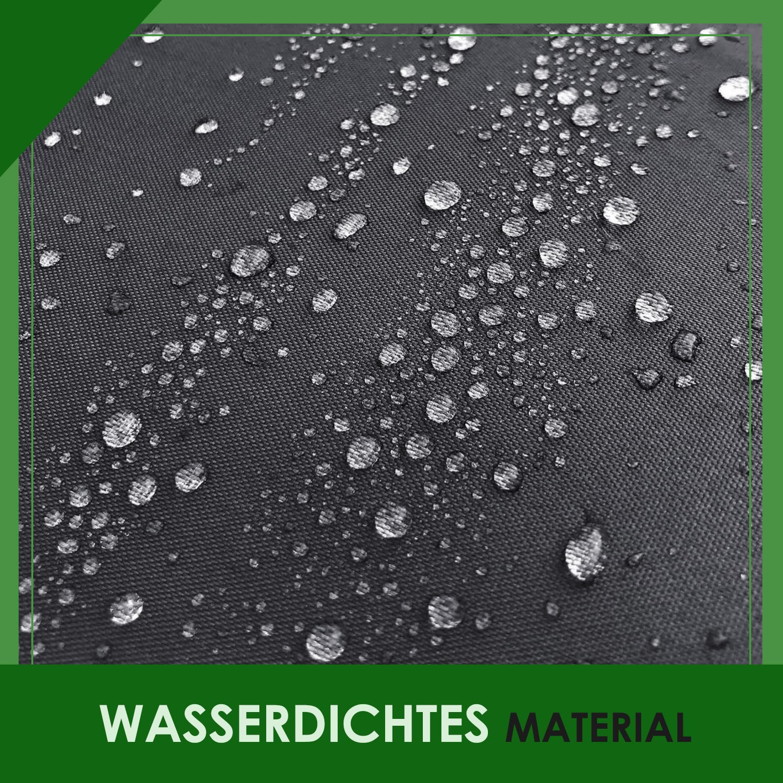 Hollywoodschaukel Dachbezug 3-Sitzer, 210x145cm, UV-Schutz | wetterfest, reißfest, Ersatzdach für Gartenschaukel, für Outdoor, Garten & Terrasse