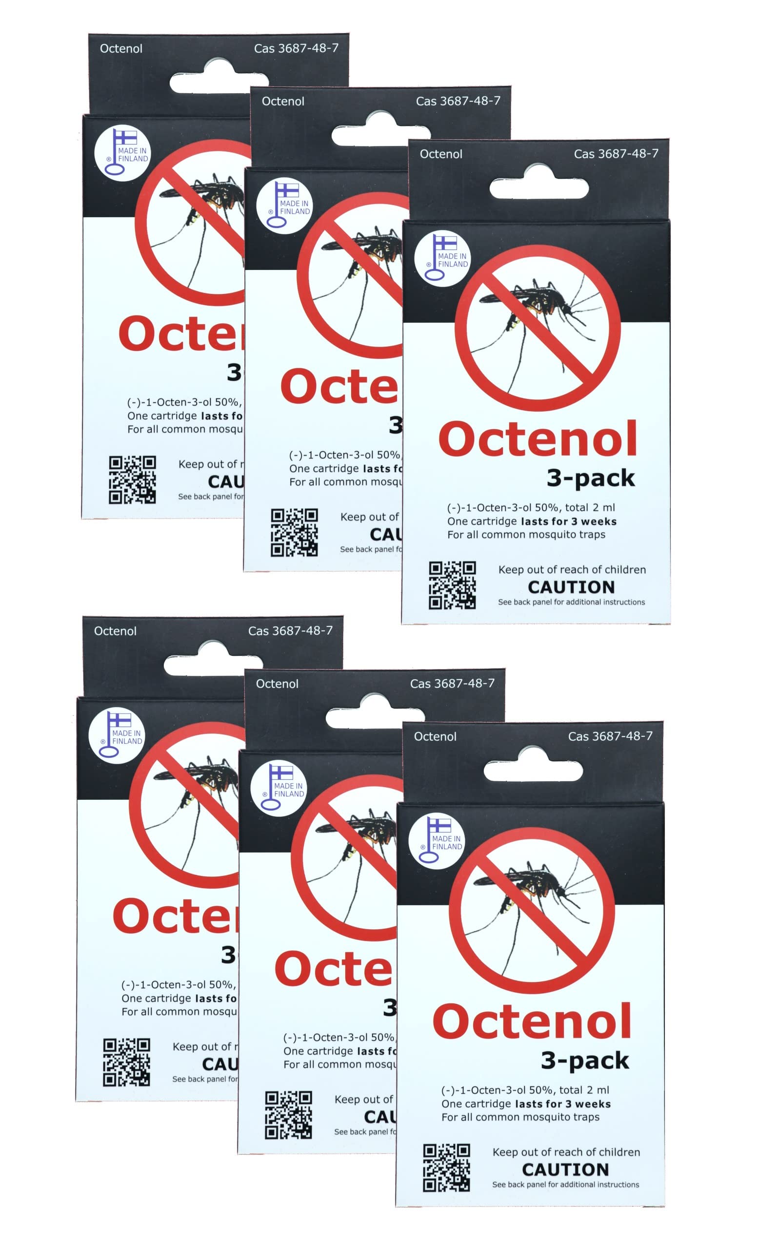 Octenol Multipack 6 x 3 Pack Mosquito Magnet Type Attractant