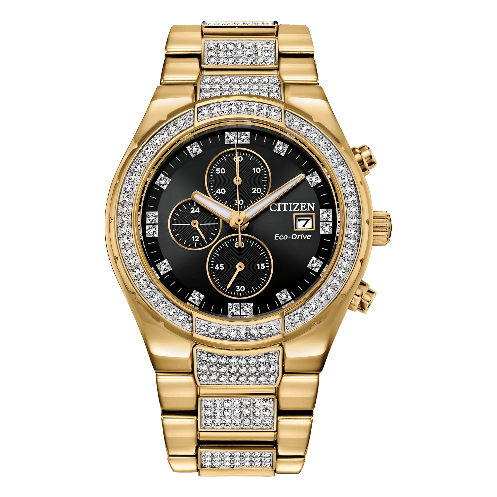 Citizen Men's Crystal Watch, Black, 42MM, CA0752-58E