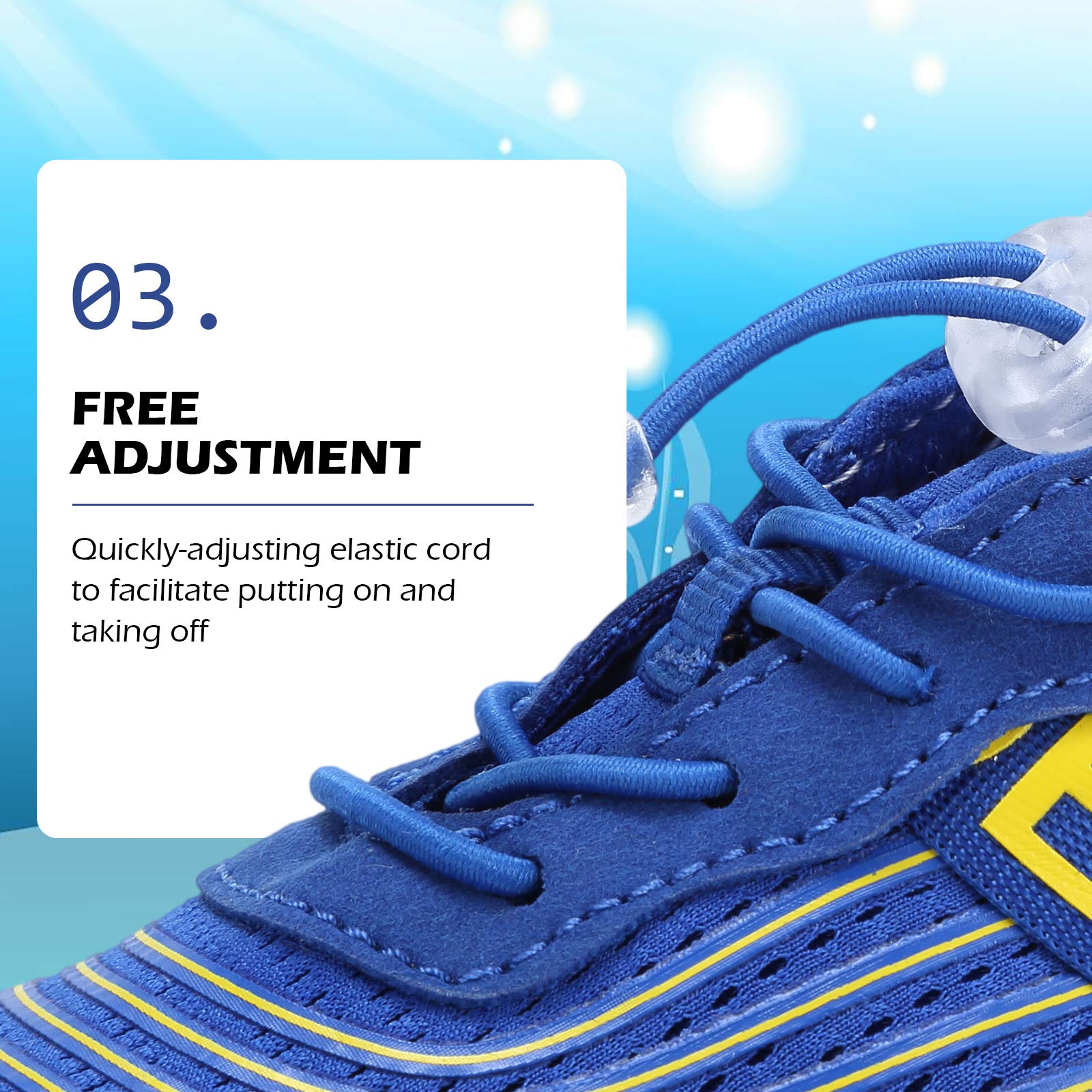 DimaiGlobal Calzado Descalzos Niñas Niños Zapatillas de Trail Running Barefoot Secado Rápido Zapatos de Agua Transpirable Antideslizante para Playa 36EU Azul