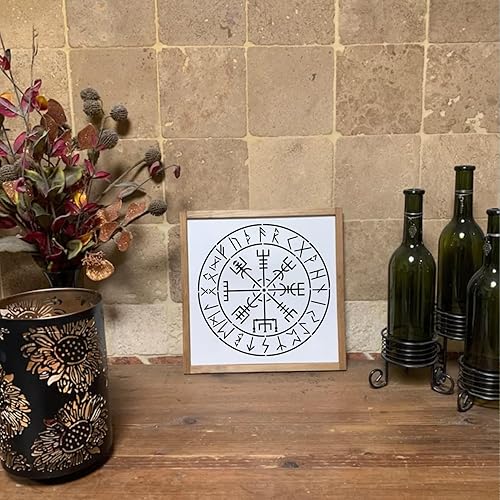 Miniatura 6 de Plantillas de runas para pintar sobre piedras de madera, reutilizables, borde celta, alfabeto antiguo, símbolos vikingos, para manualidades, lienzo,