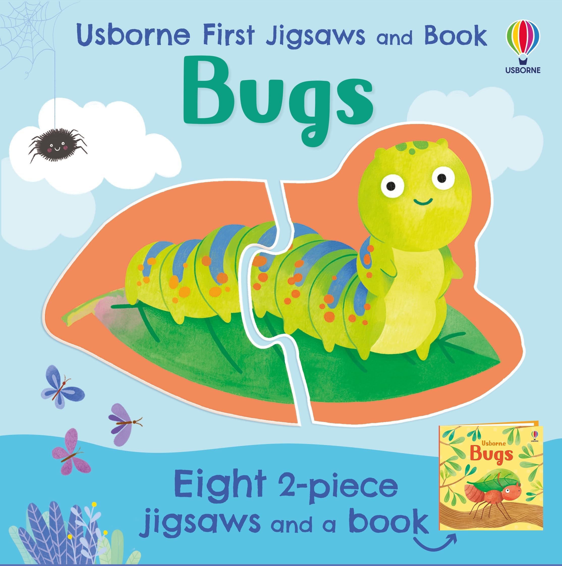 Usborne First Jigsaws And Book: Bugs: A Creative Puzzle Set About Bugs for Hands-On Learning for Children (Ages 2-4)