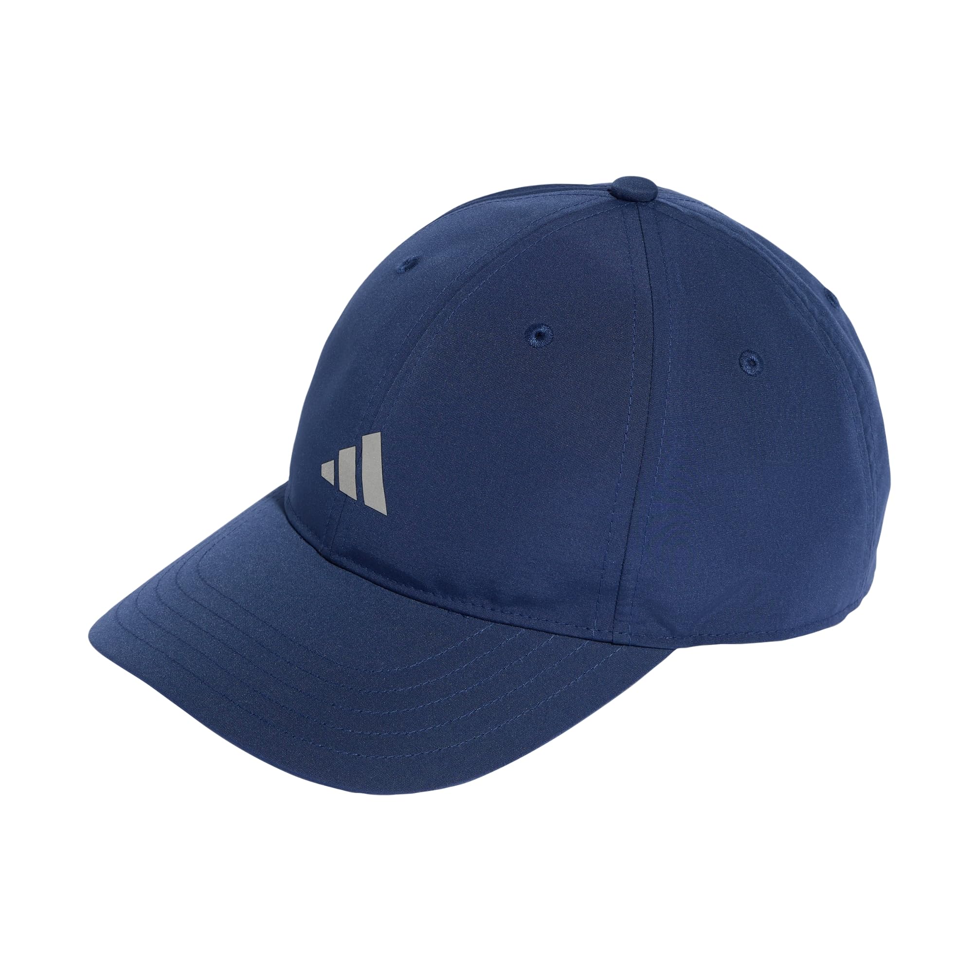adidas Unisex Running Essential Climacool 6 Panel Baseball Cap, tech Indigo/Reflective Silver, M-L