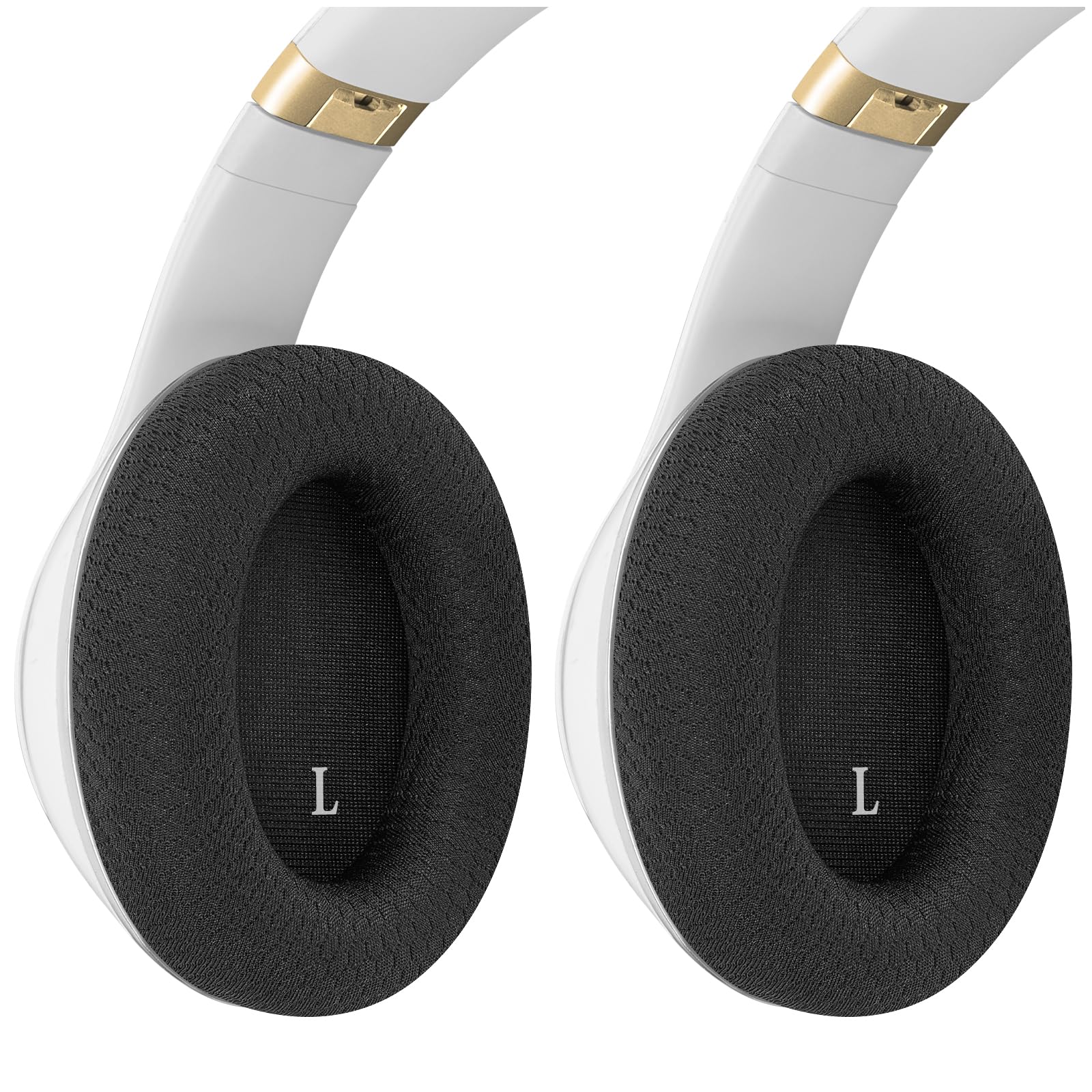 Geekria SNAP Ohrpolster Ersatz-Kit für Beats Studio Pro Kopfhörer, Magnetischer Easy-Switch Ohrpolster-Wechsel, Austausch in Sekunden, Reparaturteile (Mesh, 2 Paar)