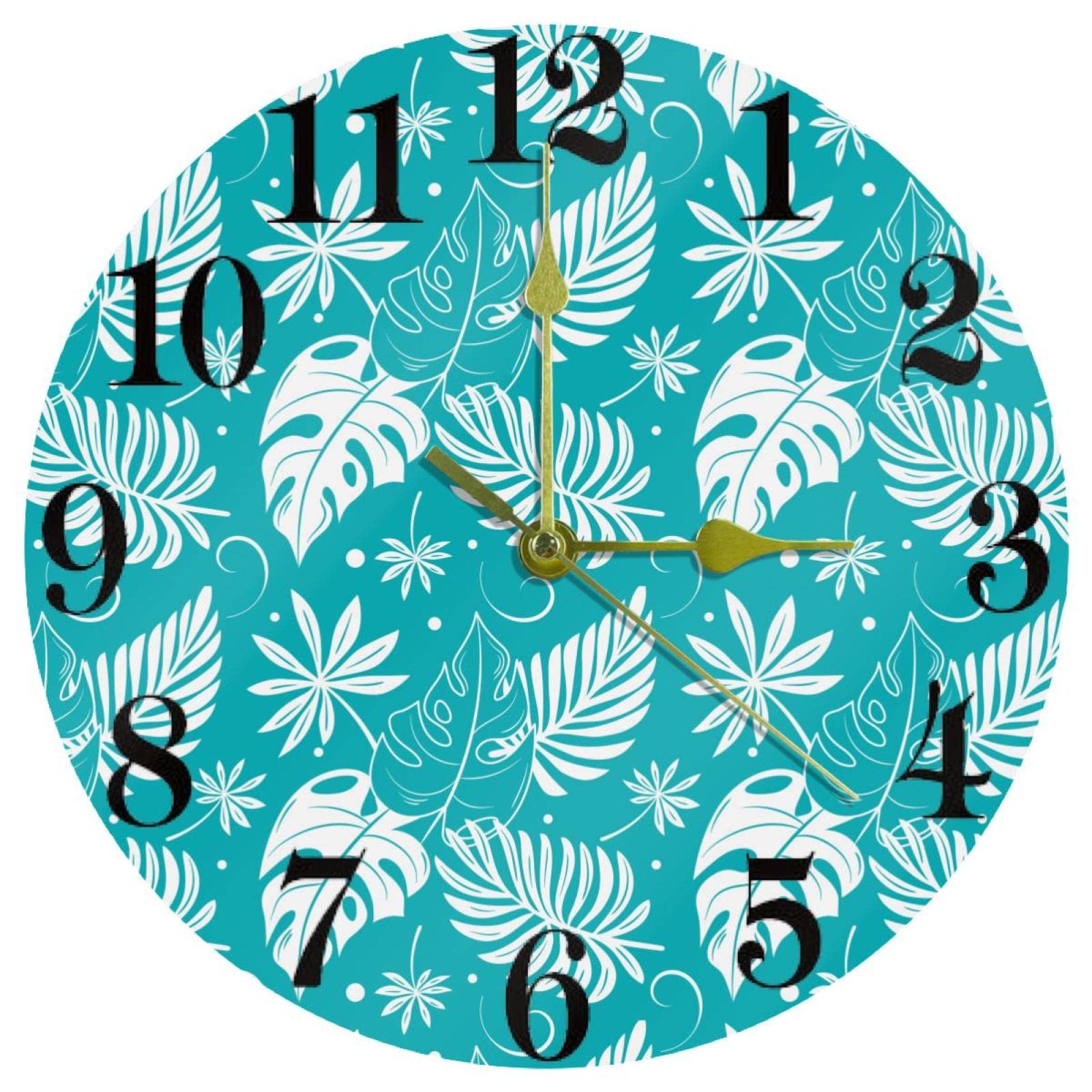 Horloge murale ronde 25 cm à quartz pour maison école et espaces de vie