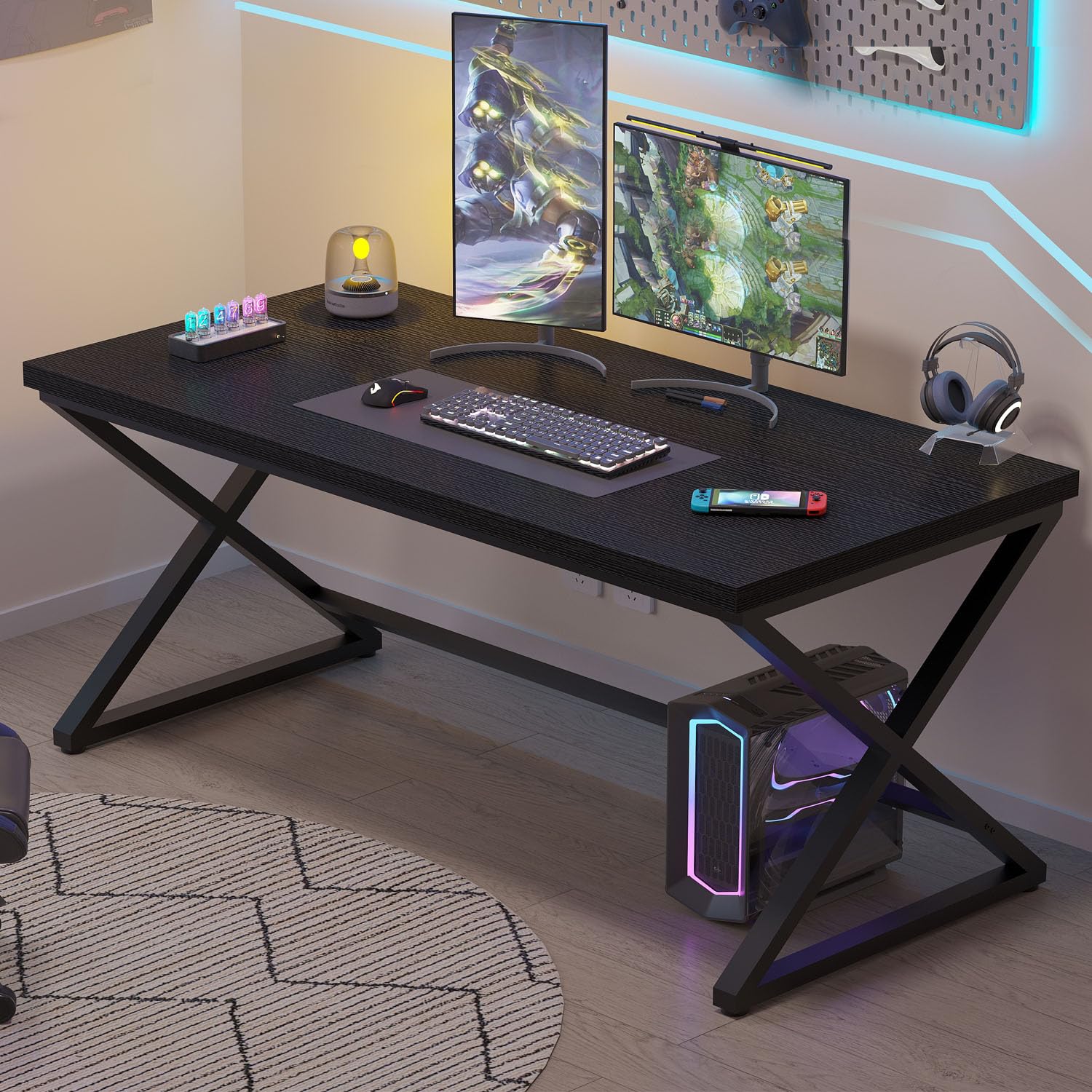 Tribesigns Escritorio Grande Para Coputadora De 70 Pulgadas, Escritorio De Oficina Ejecutivo