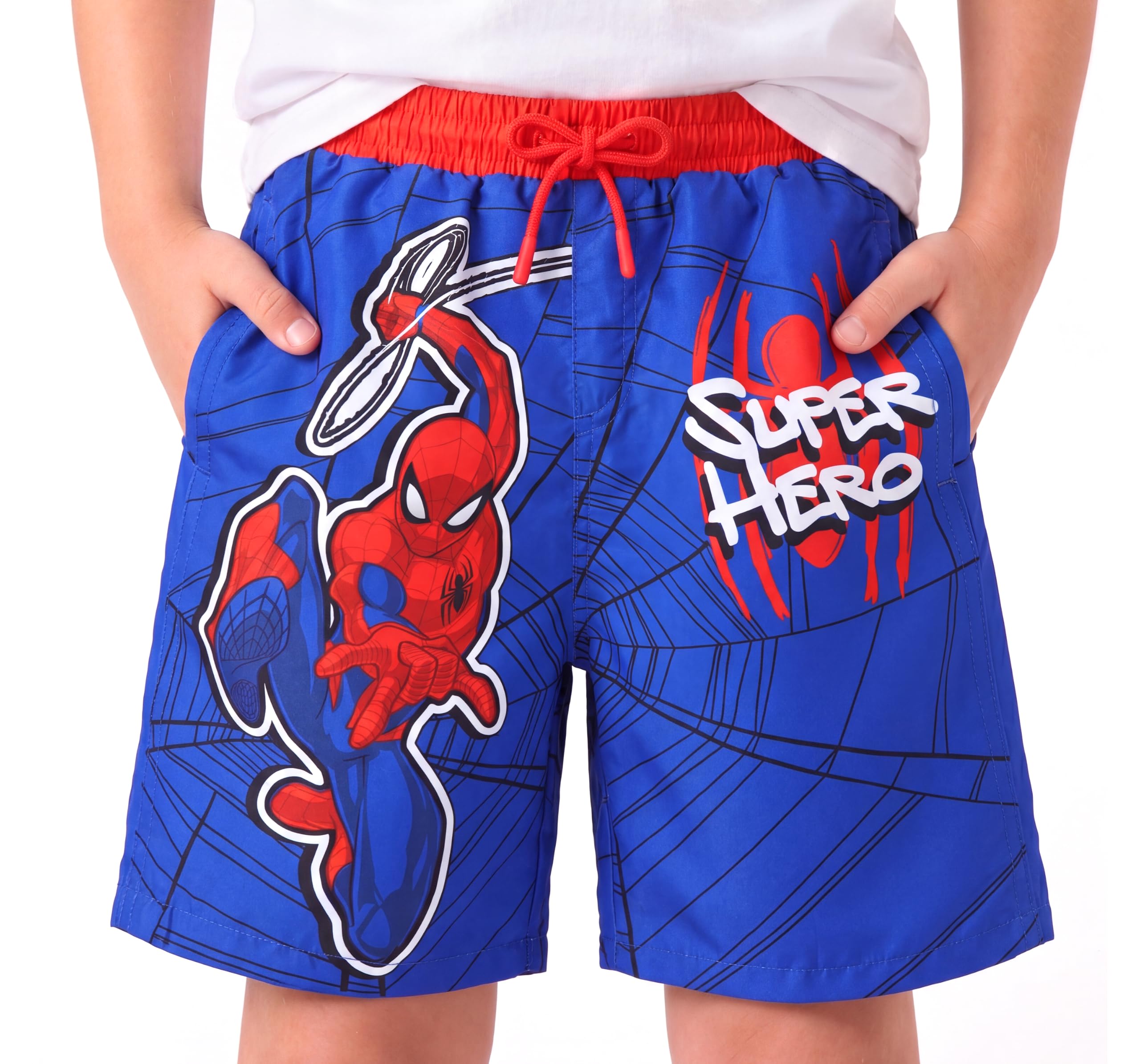 Disney Spiderman Cars Toy Story Boy Swim Trunks UPF 50+Swim Shorts Kid2-13Y