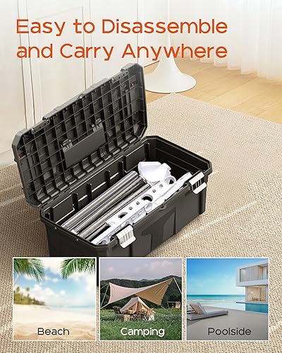 Miniatura 7 de Tendedero plegable, tendedero trípode de 179.9 cm para 35 piezas de ropa, con barras ajustables en altura y giratorias, ahorro de espacio, acero