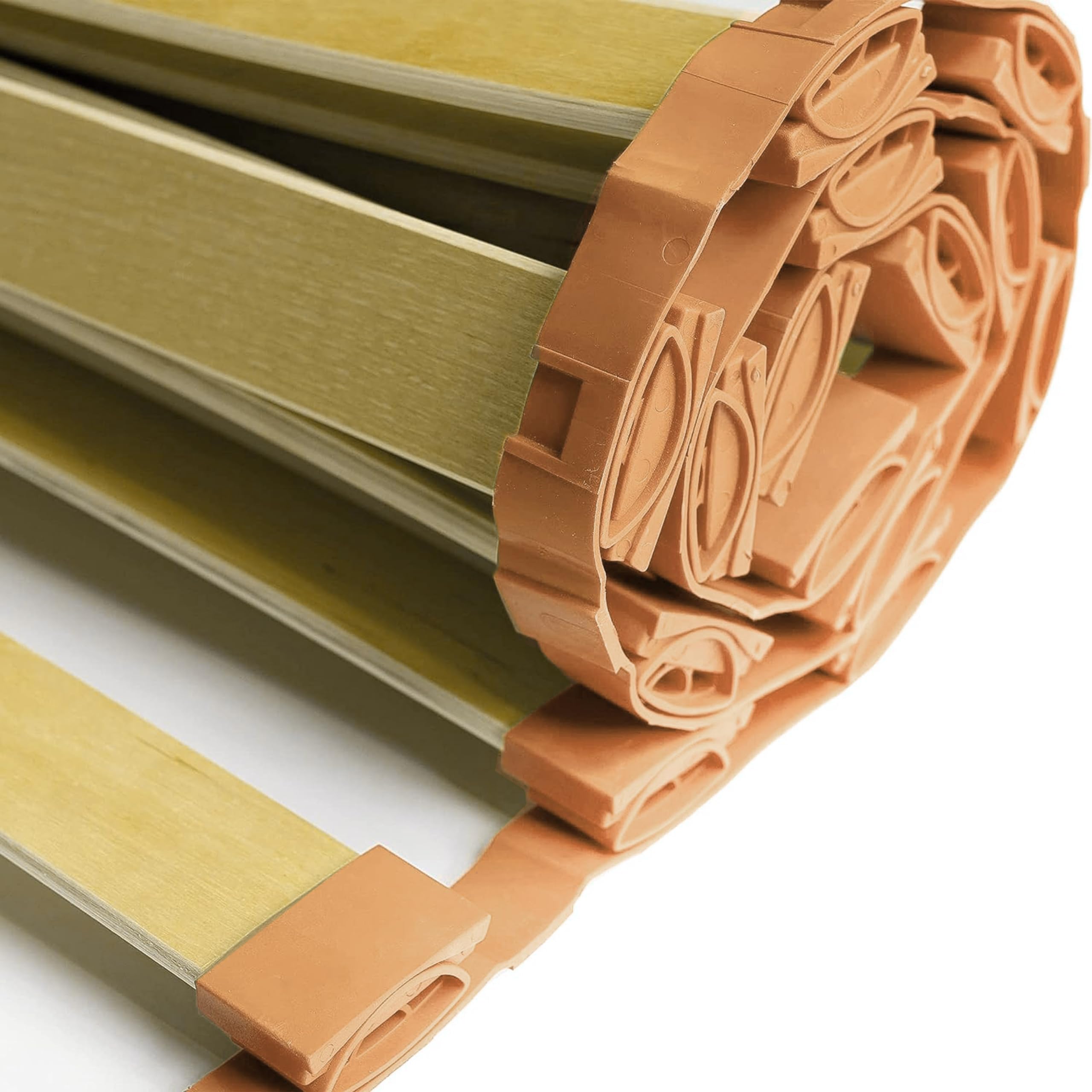 IPEA Rolki do łóżka 200 cm Made in Italy - 2 sztuki - plastikowe paski podtrzymujące - Możliwość skrócenia - 15 miejsc na listwy - podstawa łóżka