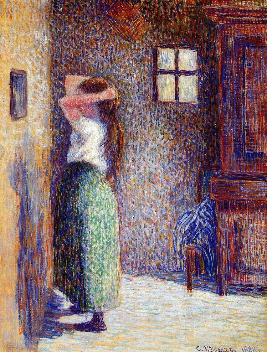 Amazon.com: Art Oyster Camille Pissarro Young Peasant at Her
