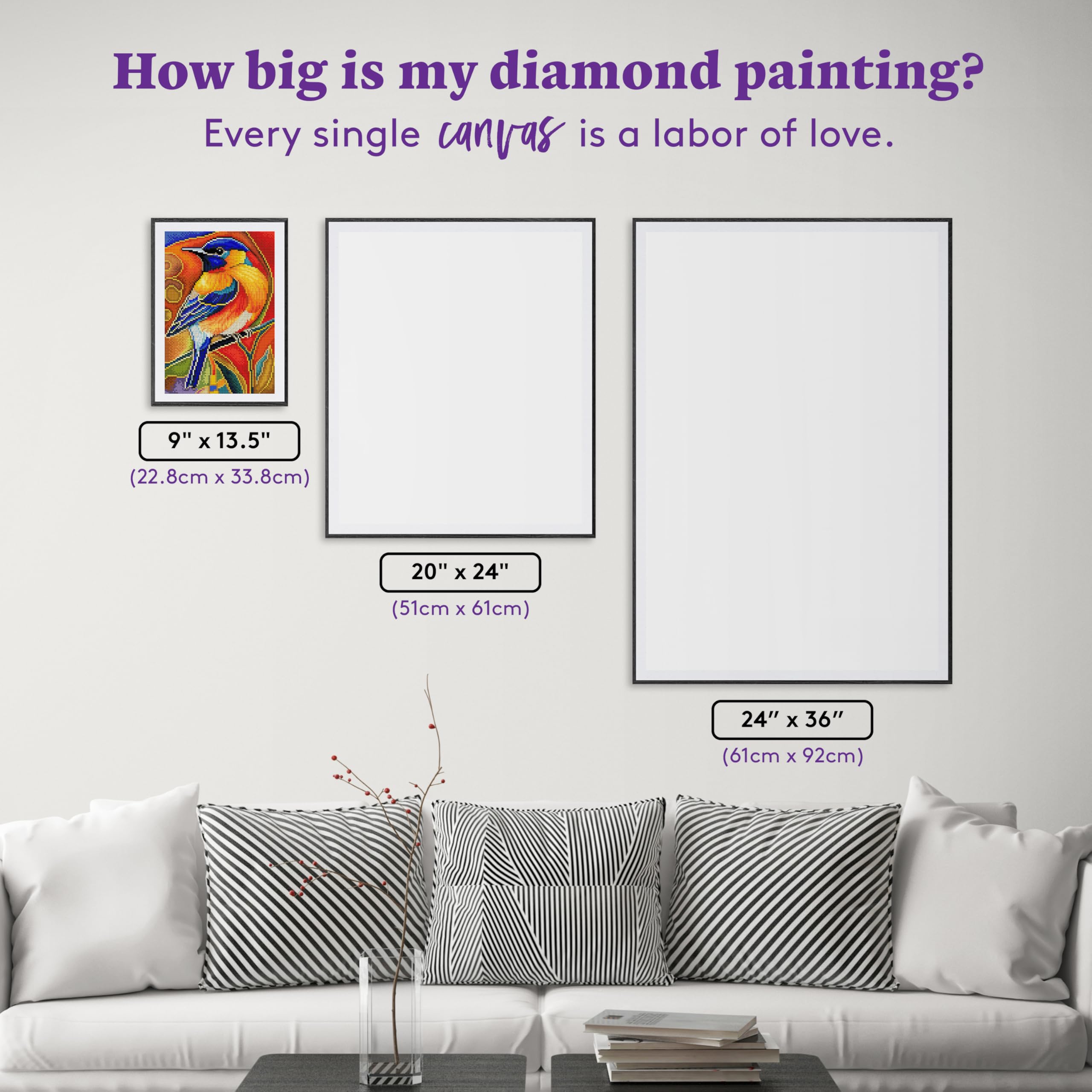 DIAMOND ART CLUB Bird of Joy Diamond Painting Kit, Fun DIY Crafts