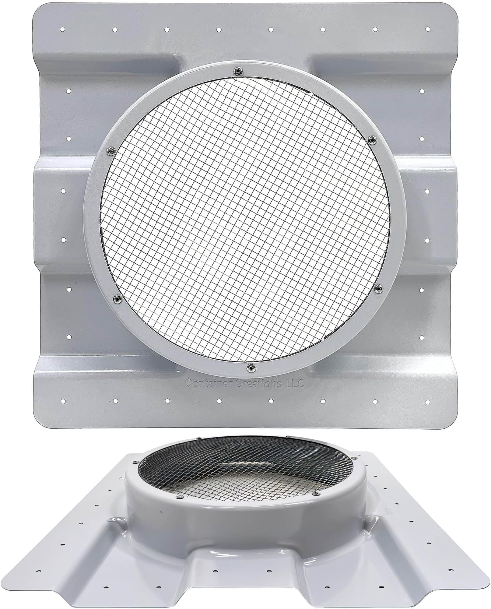 AdaptAIR® Roof Vent Adapter (1-Pack) for 20' Shipping Container/Conex Setup - Fits 12-Inch Turbines - Pair with 1-Pack Turbine, Sold Separately