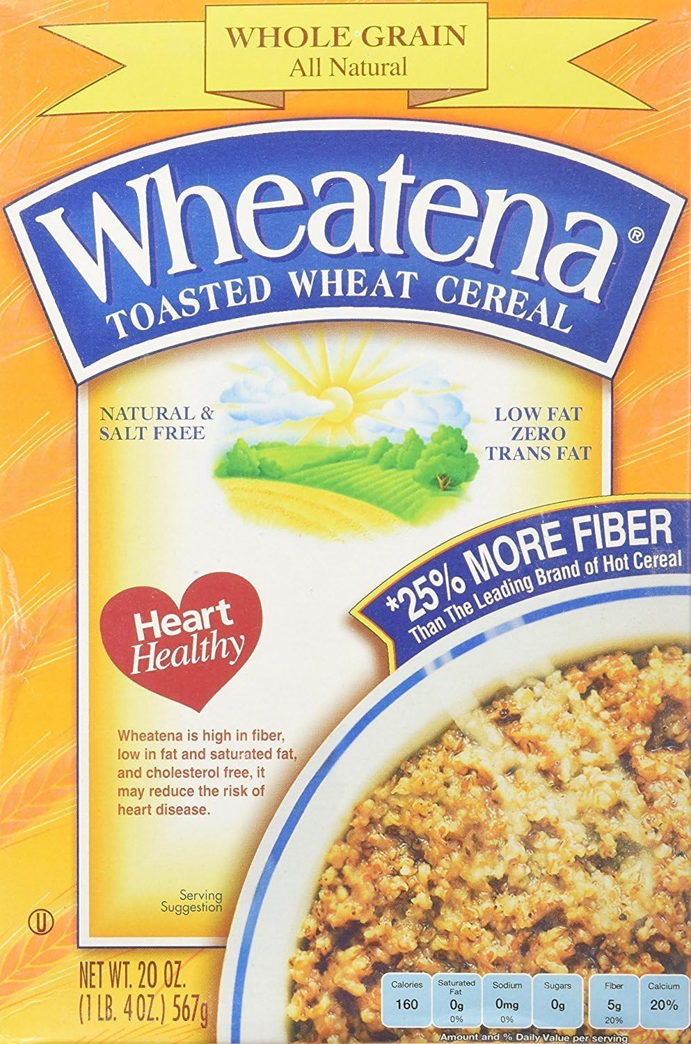 Toasted Wheat Cereal, 20oz Boxes 2 Pack