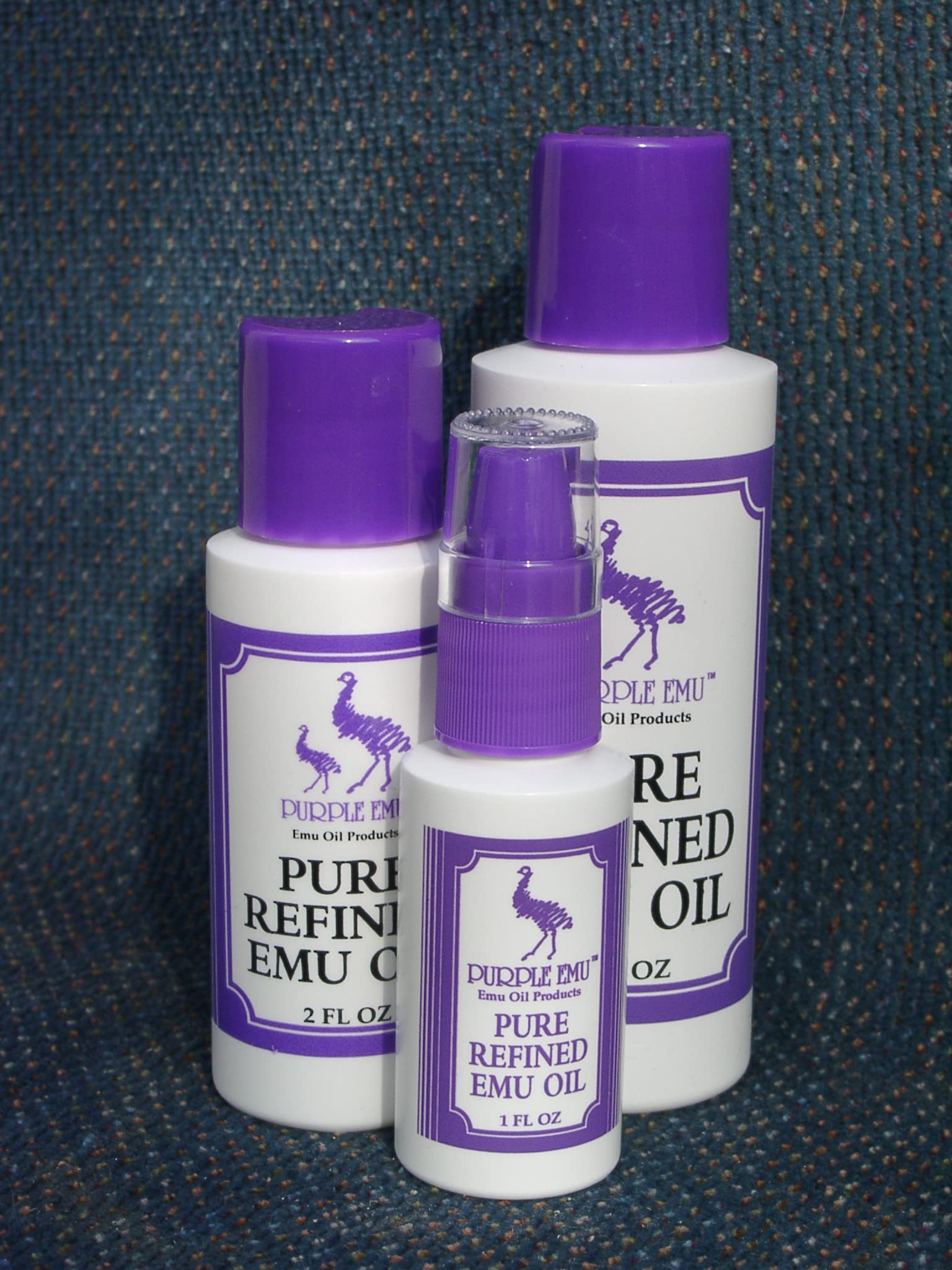 Purple Emu AEA Certified Fully Refined Pure Emu Oil 2oz. Bottle, Off White