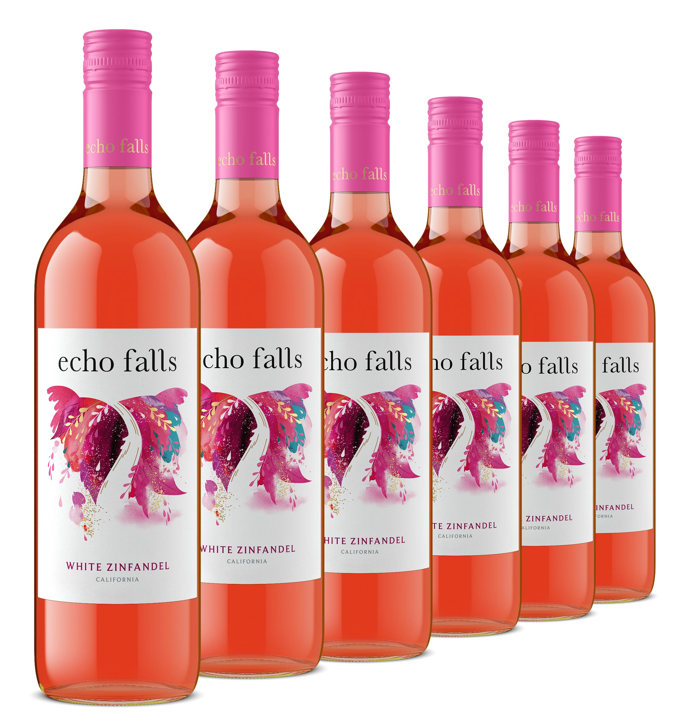 Echo Falls White Zinfandel Wine, 6 x 750ml