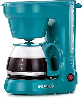 Holstein Housewares HH-0914701E 5-Cup Coffee Maker, Teal