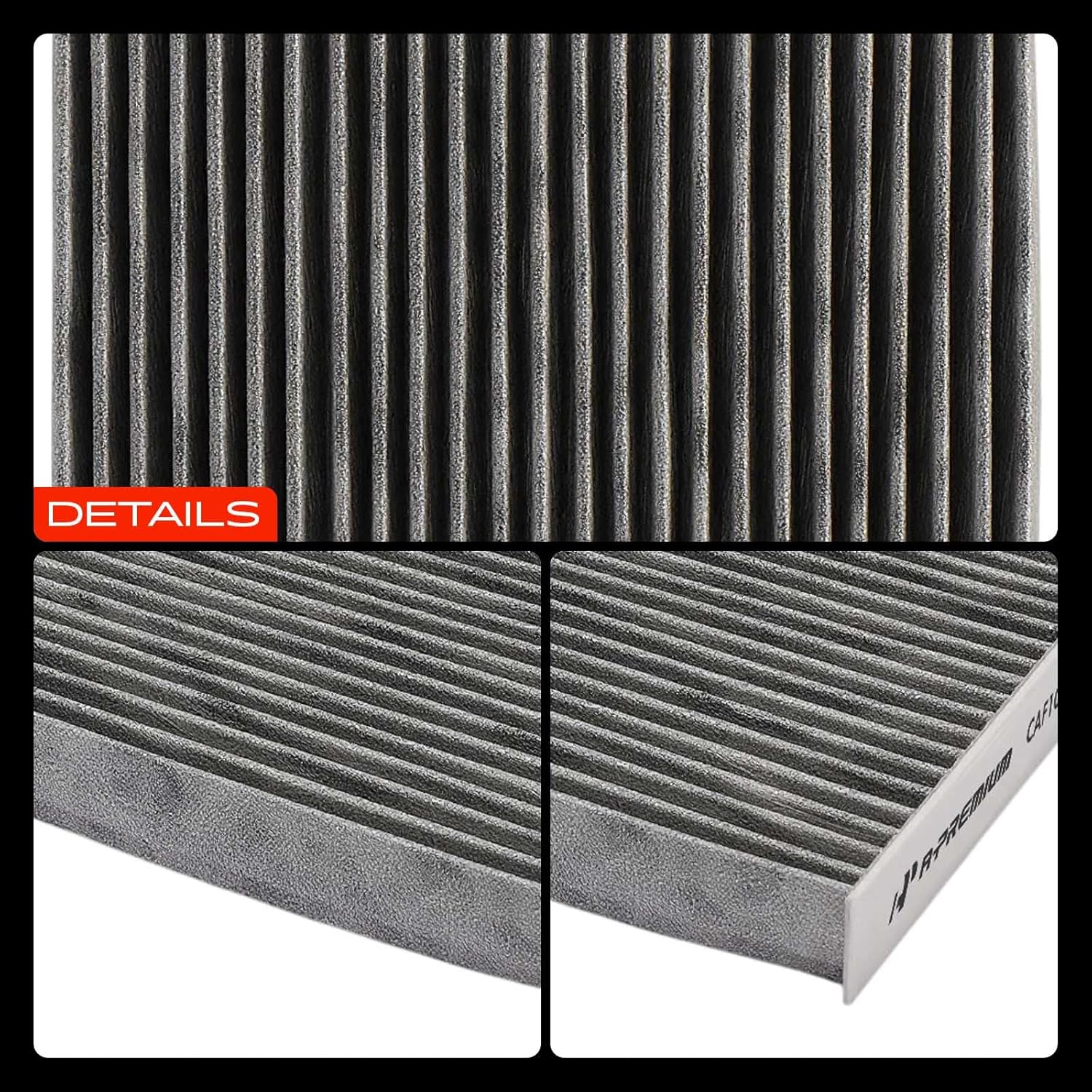 A-Premium 2-PC Cabin Air Filter with Activated Carbon Compatible with Hyundai Elantra 2025 2.0L, Ioniq 2020/2022 1.6L, Kona Electric 2019-2023