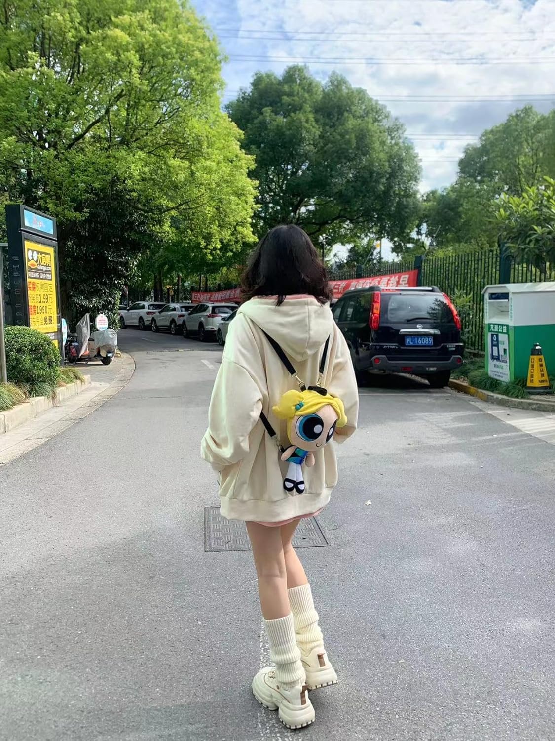 Kawaii Zip Up Hoodie Women Cute Cartoon Embroidery Oversized Pullover Sweatshirt Harajuku Kawaii Hooded Top - Image 5