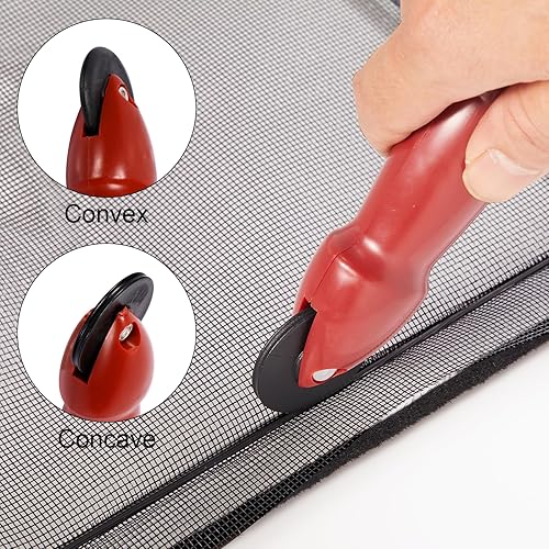 Miniatura 3 de WZIRCN Malla de malla para ventana, malla de puerta personalizada para ventana, patio, porche (negro, kit de 48 x 118 pulgadas)