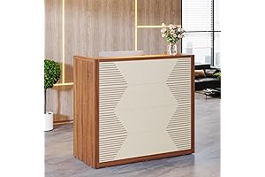Tribesigns 47" Modern Standing Reception Desk with Counter