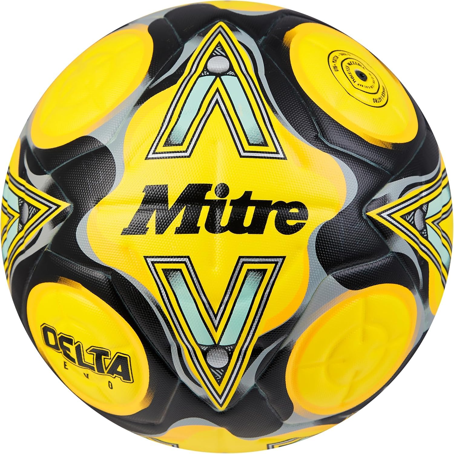 Mitre Delta Football | Extrem strapazierfähig | Verbesserte Präzision und dauerhafte Performance Fußball
